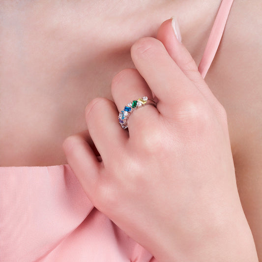 ANELLO BAGUETTE MULTICOLOR