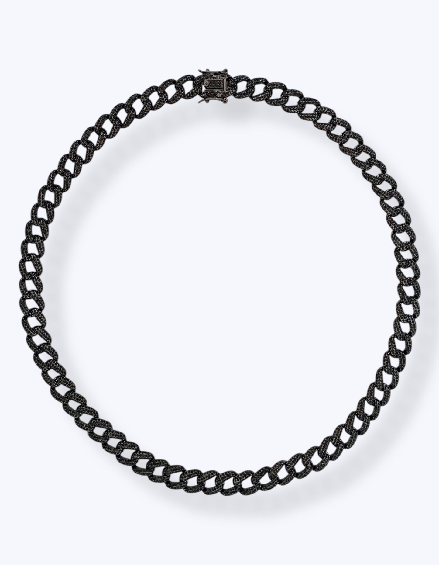 COLLANA GROUMETTE NERA CON ZIRCONI
