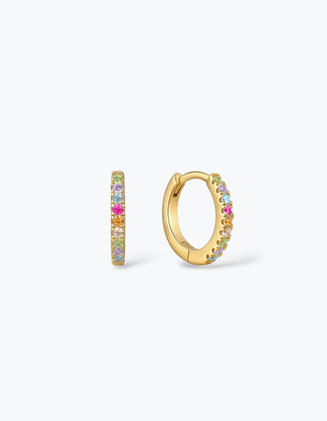 ORECCHINI HOOP CON ZIRCONI