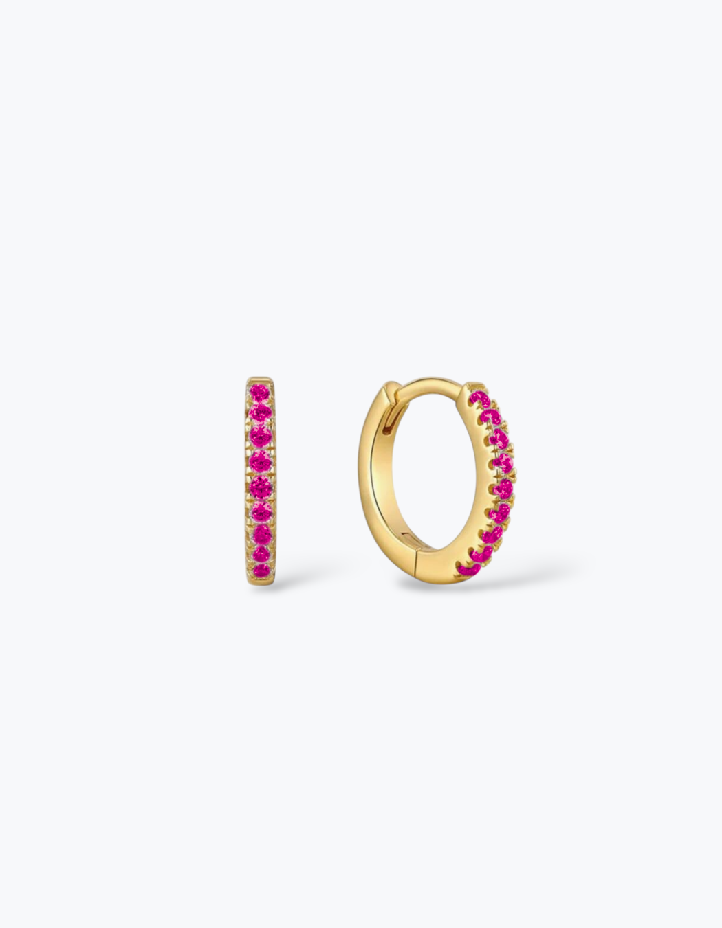ORECCHINI HOOP CON ZIRCONI