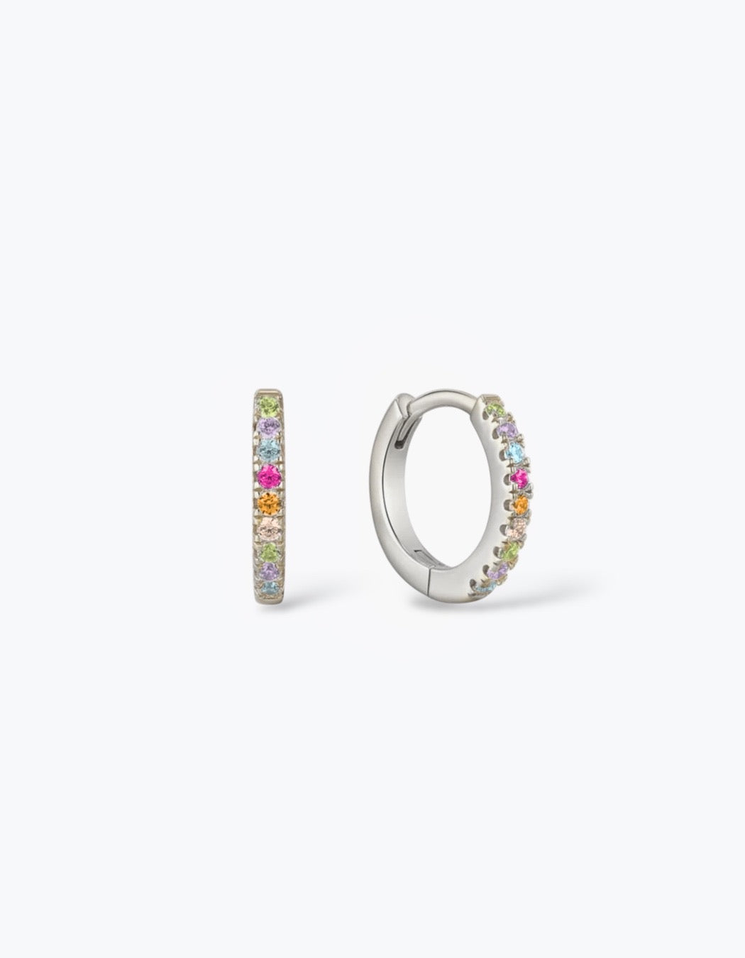 ORECCHINI HOOP CON ZIRCONI