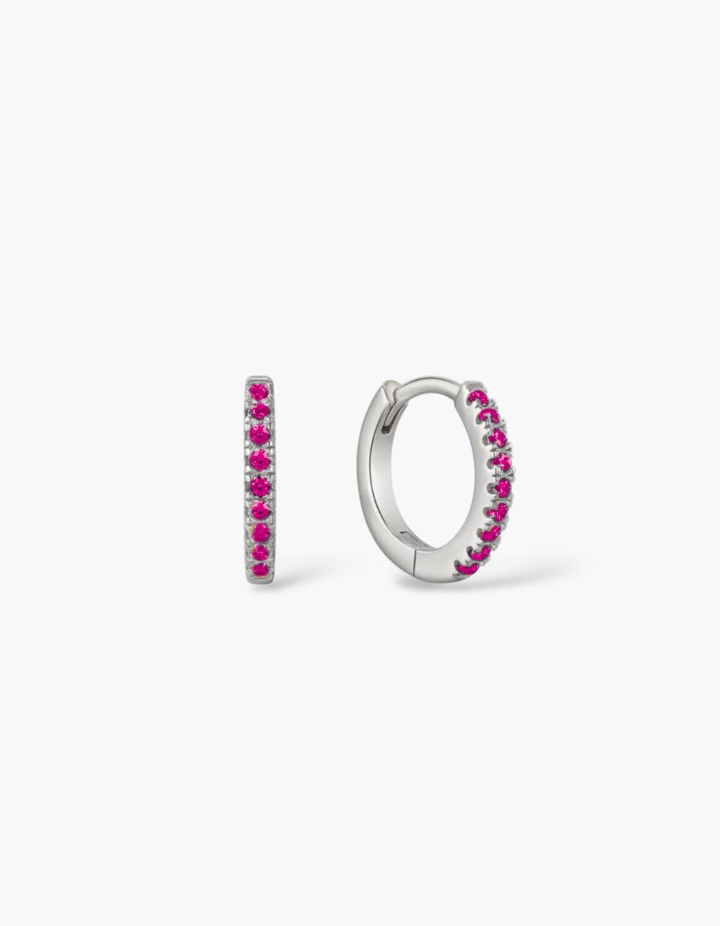 ORECCHINI HOOP CON ZIRCONI