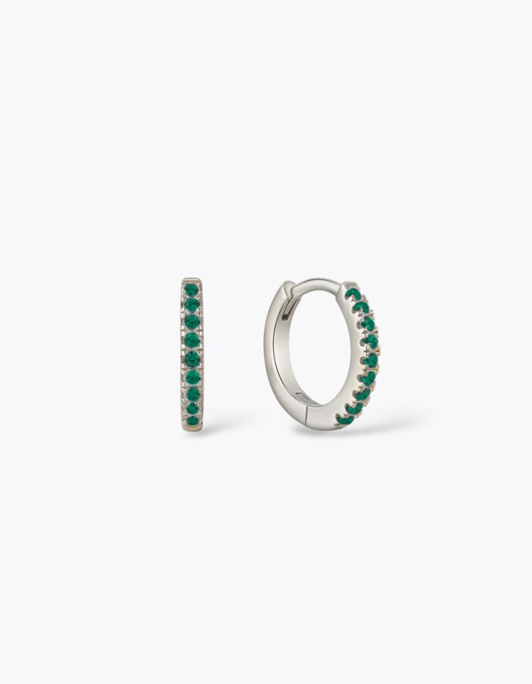 ORECCHINI HOOP CON ZIRCONI