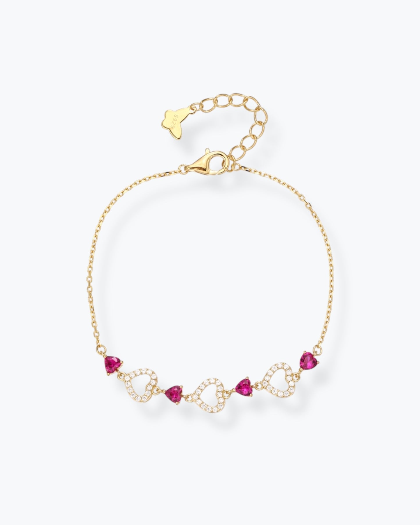 BRACCIALE RUBY HEART