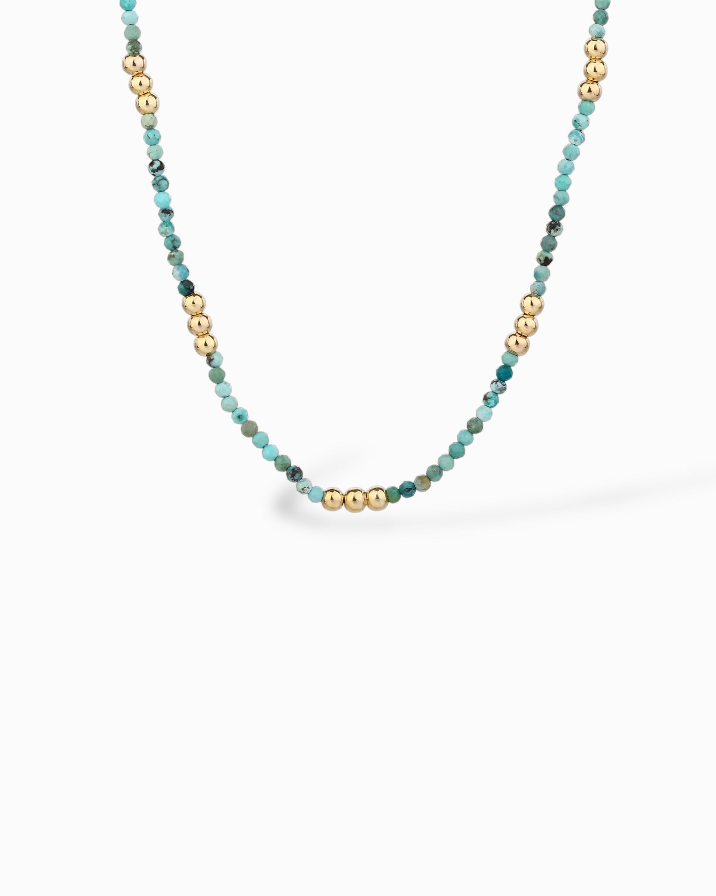COLLANA TURQUOISE E DETTAGLI DORATI