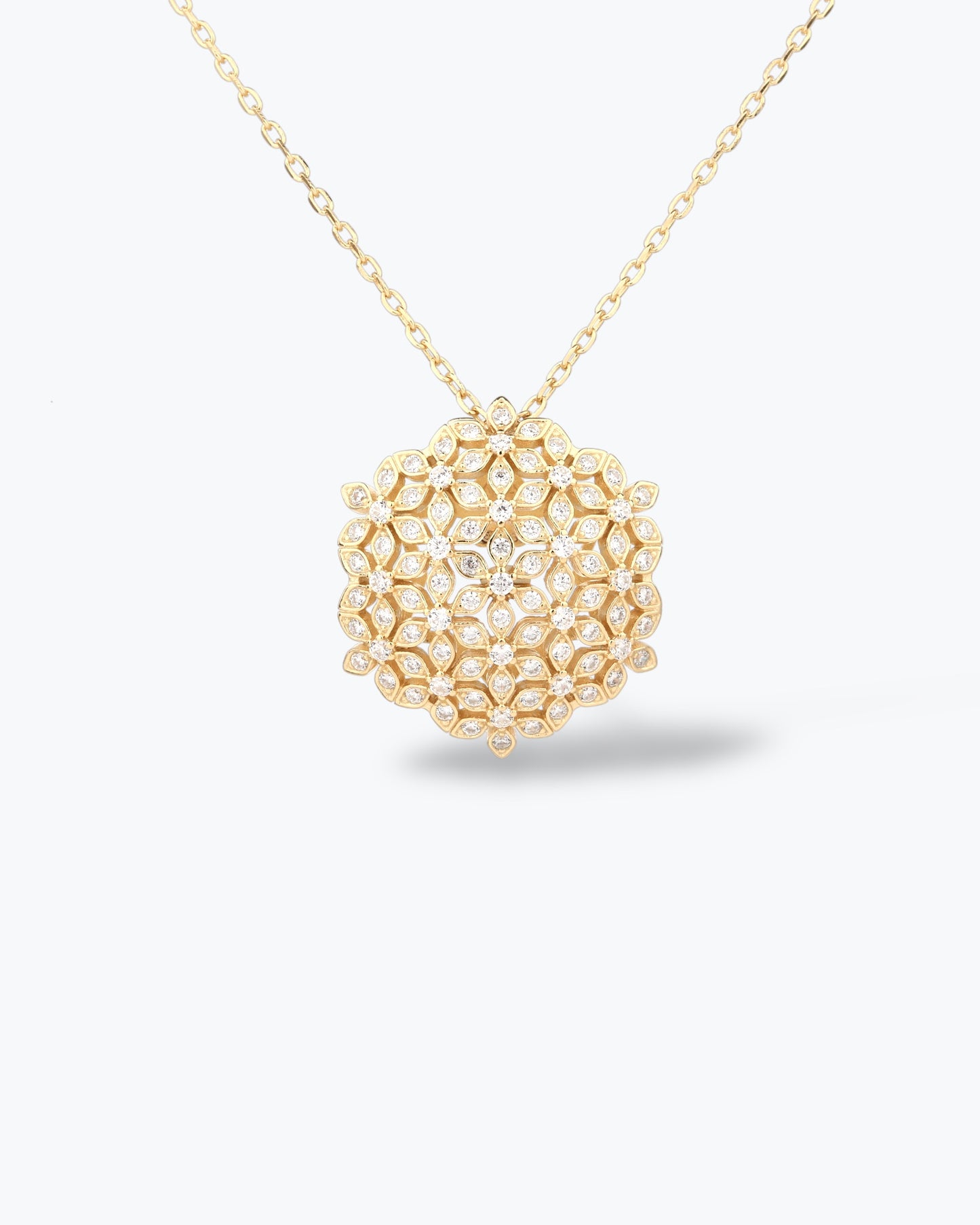 COLLANA CON PENDENTE MOTIVO FLOREALE