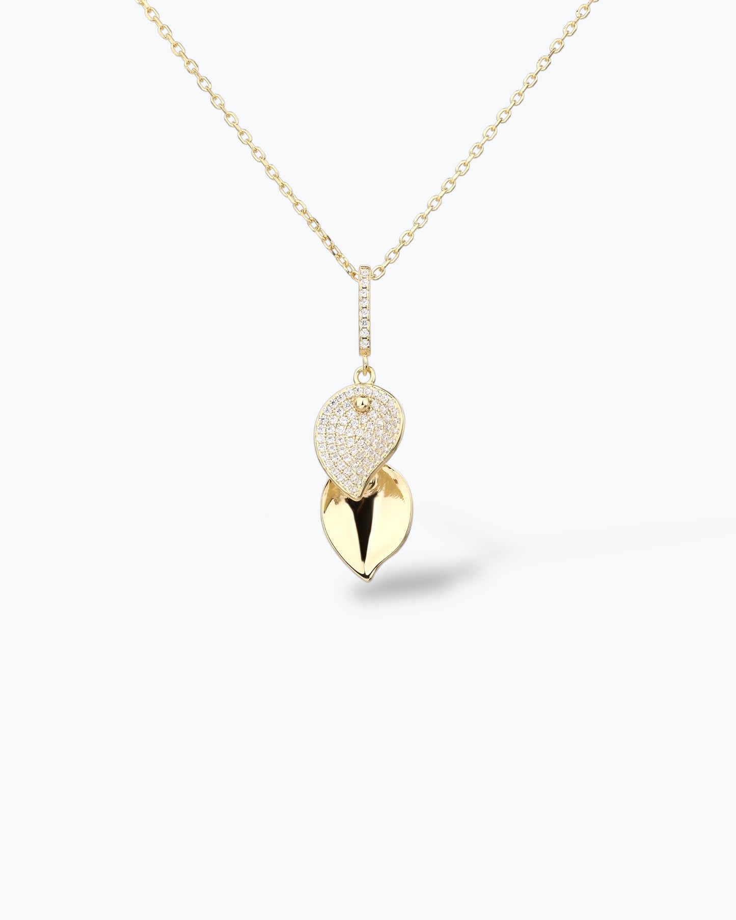 COLLANA DOUBLE LEAVES