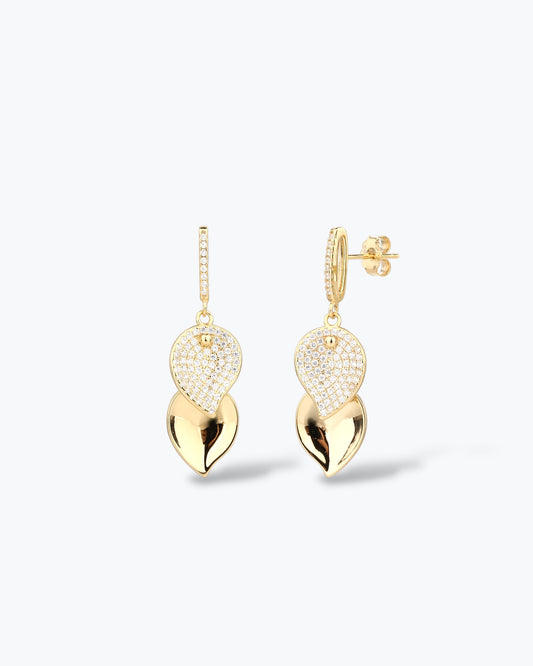 ORECCHINI DOUBLE LEAVES