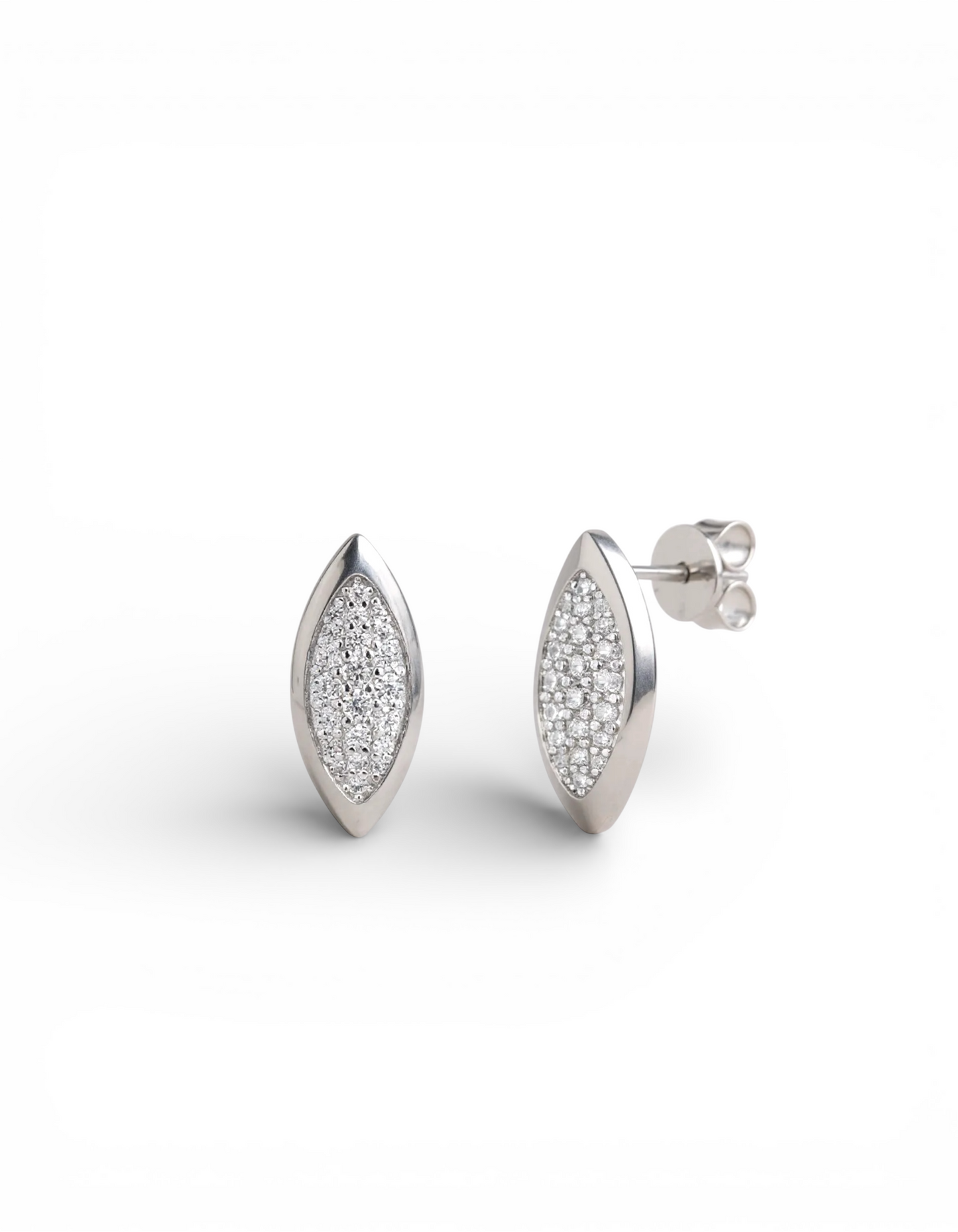 ORECCHINI MARQUISE IN ARGENTO 925