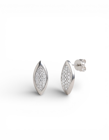 ORECCHINI MARQUISE IN ARGENTO 925