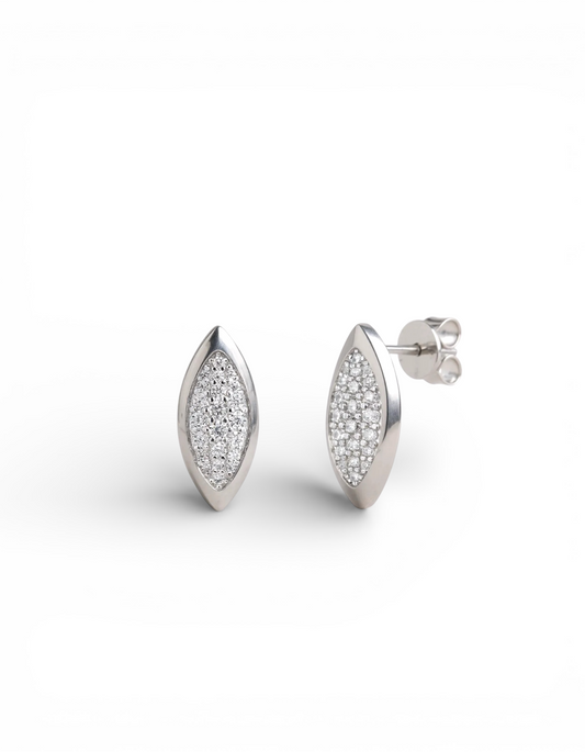 ORECCHINI MARQUISE IN ARGENTO 925
