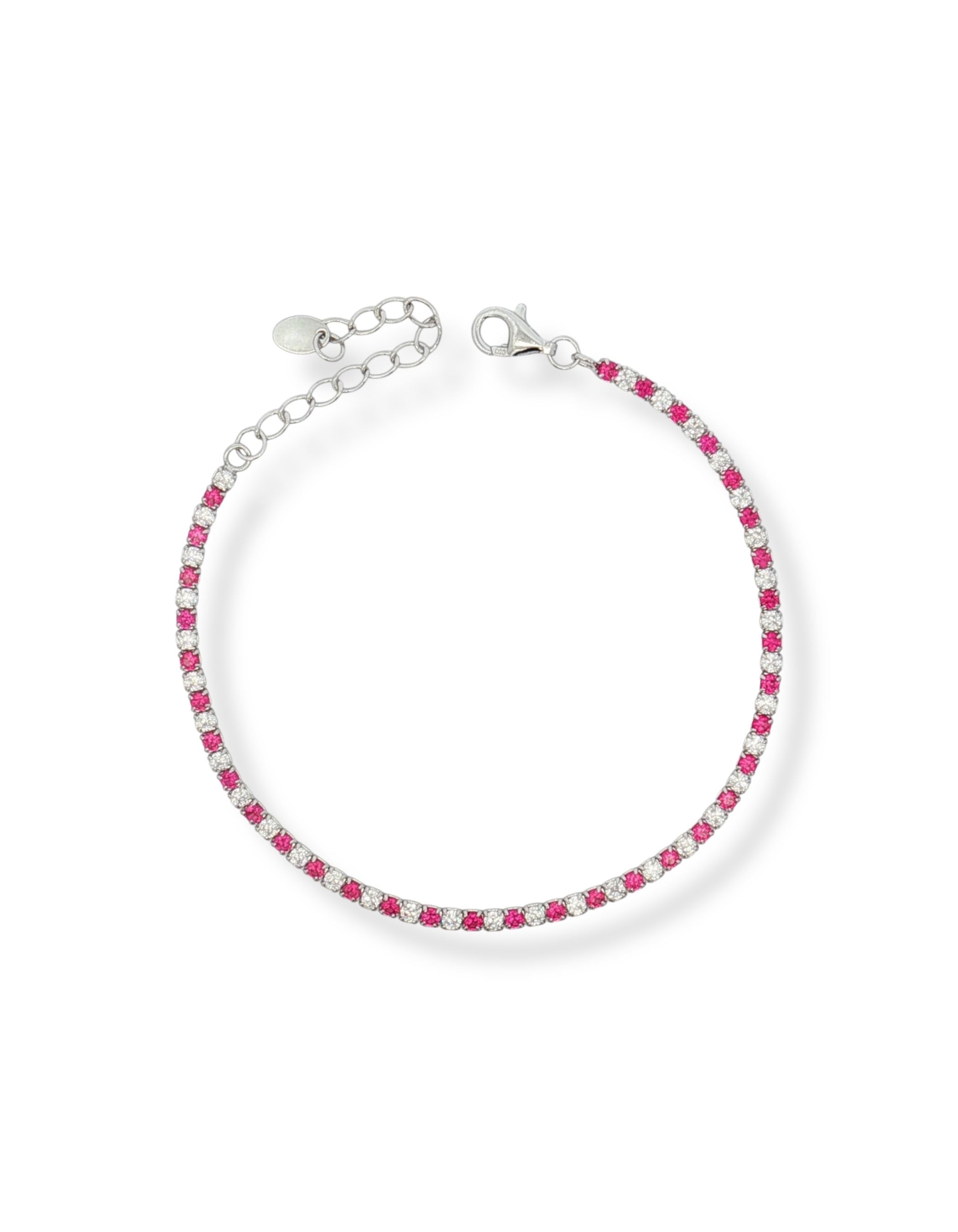 BRACCIALE TENNIS IN ARGENTO CON ZIRCONI 2MM