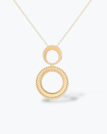 COLLANA DOPPIO CERCHIO