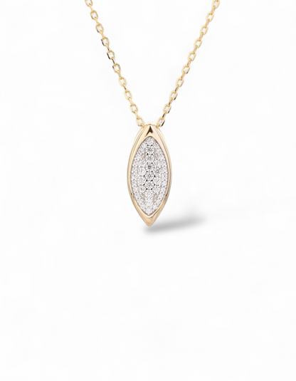 COLLANA MARQUISE IN ARGENTO 925