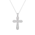 COLLANA PENDENTE CROCE IN PAVE'
