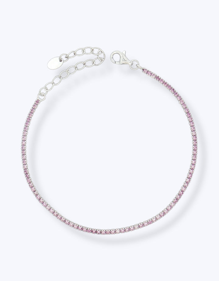 BRACCIALE TENNIS IN ARGENTO CON ZIRCONI 1,5MM
