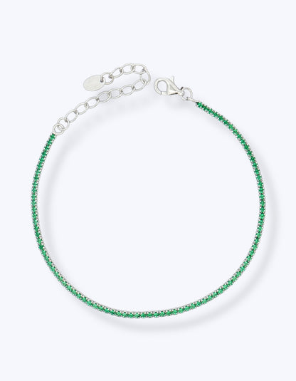 BRACCIALE TENNIS IN ARGENTO CON ZIRCONI 1,5MM