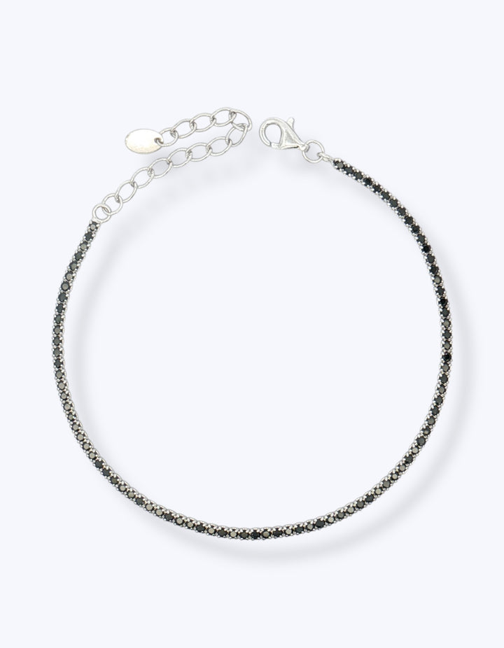BRACCIALE TENNIS IN ARGENTO CON ZIRCONI 1,5MM
