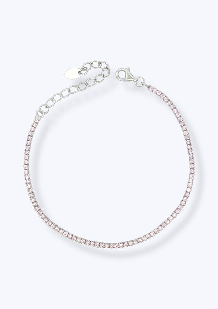 BRACCIALE TENNIS IN ARGENTO CON ZIRCONI 1,5MM