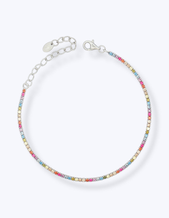 BRACCIALE TENNIS IN ARGENTO CON ZIRCONI 1,5MM