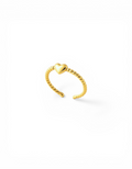 ANELLO MINIMAL CON CUORE LUCIDO