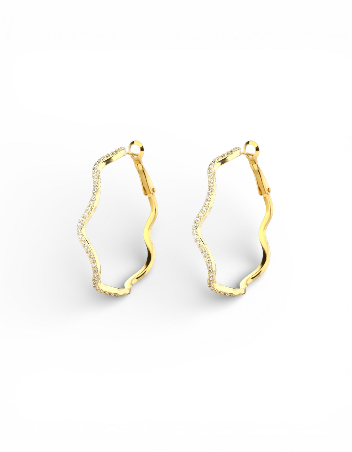 ORECCHINI TONDI ONDULATI ARGENTO 925