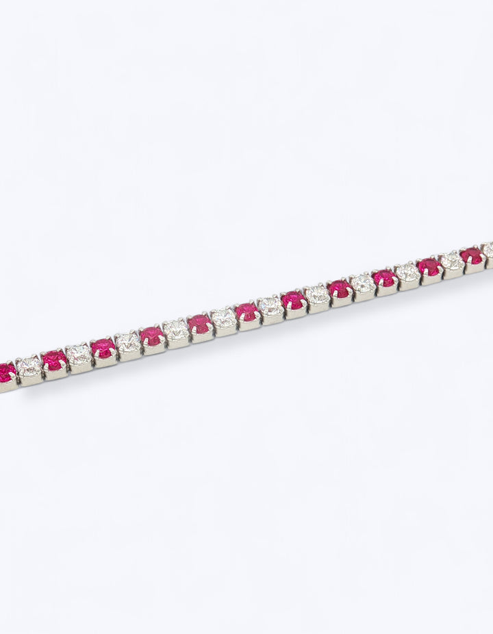 BRACCIALE TENNIS IN ARGENTO CON ZIRCONI 2MM