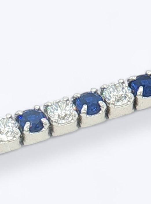 BRACCIALE TENNIS IN ARGENTO CON ZIRCONI 2mm