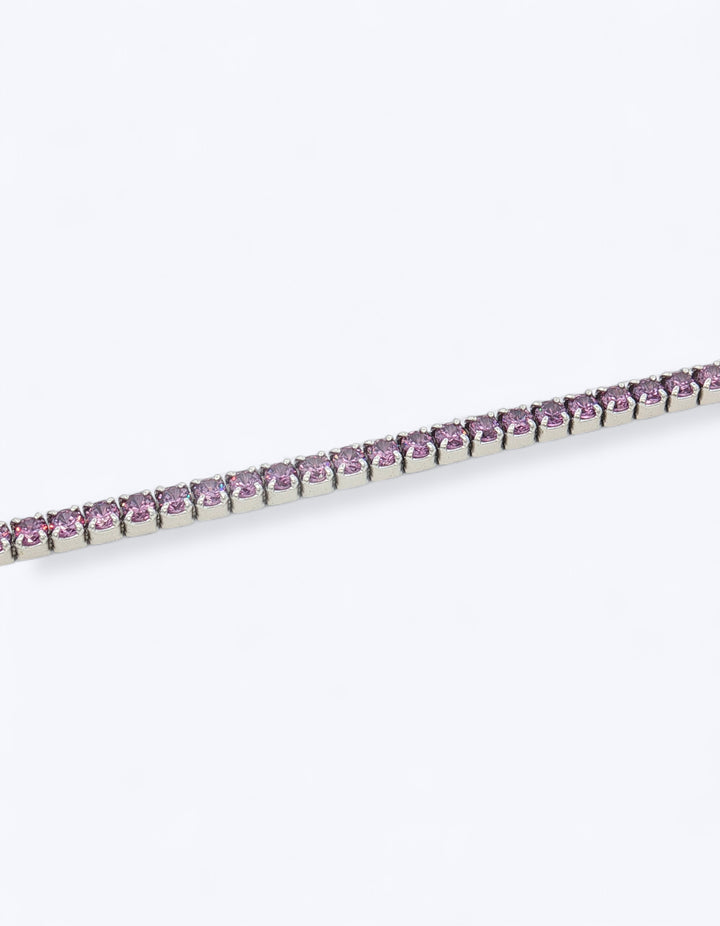 BRACCIALE TENNIS IN ARGENTO CON ZIRCONI 2mm