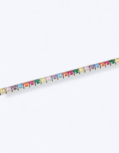 BRACCIALE TENNIS IN ARGENTO CON ZIRCONI 2MM