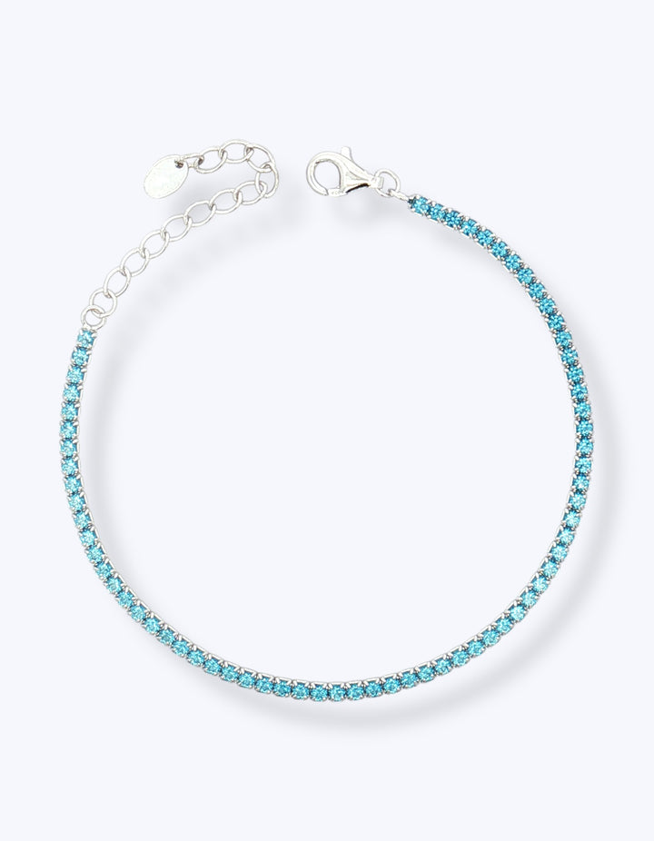 BRACCIALE TENNIS IN ARGENTO CON ZIRCONI 2mm