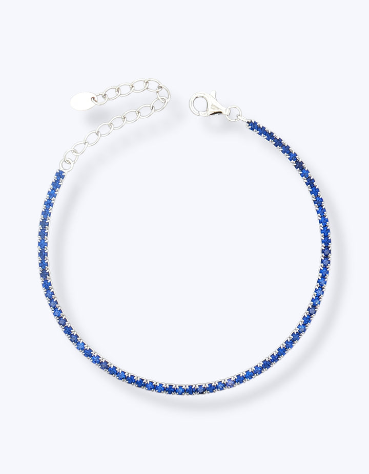BRACCIALE TENNIS IN ARGENTO CON ZIRCONI 2mm