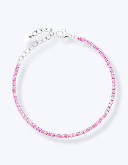 BRACCIALE TENNIS IN ARGENTO CON ZIRCONI 2MM