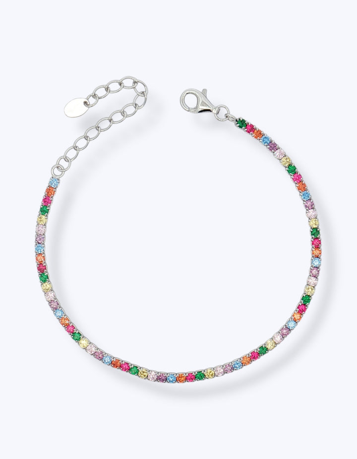 BRACCIALE TENNIS IN ARGENTO CON ZIRCONI 2MM