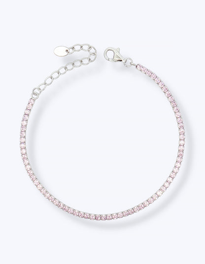 BRACCIALE TENNIS IN ARGENTO CON ZIRCONI 2MM