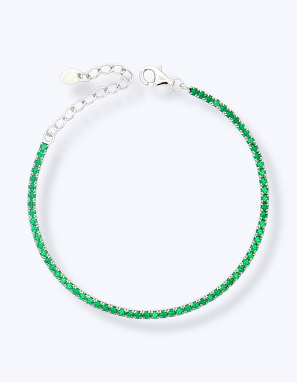 BRACCIALE TENNIS IN ARGENTO CON ZIRCONI 2MM