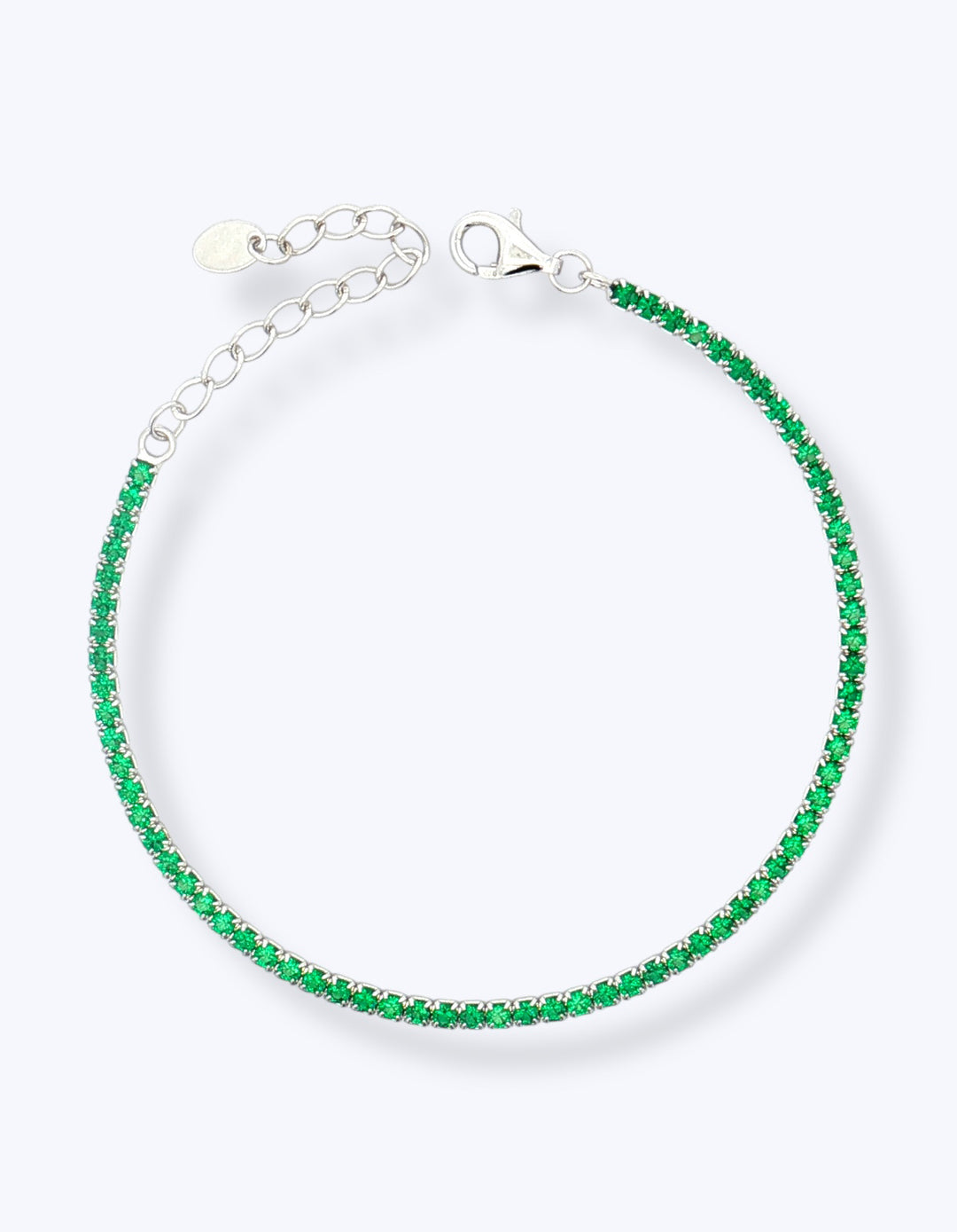 BRACCIALE TENNIS IN ARGENTO CON ZIRCONI 2mm