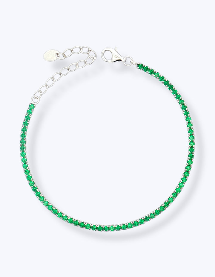 BRACCIALE TENNIS IN ARGENTO CON ZIRCONI 2mm