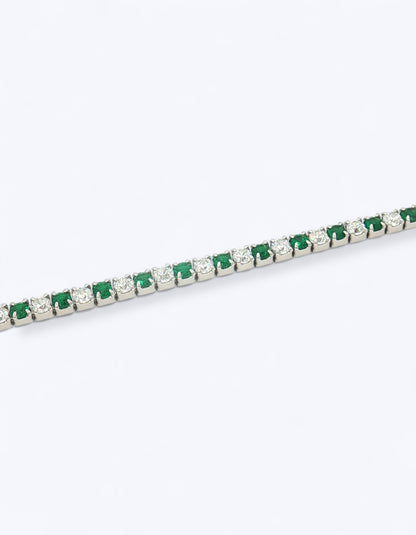 BRACCIALE TENNIS IN ARGENTO CON ZIRCONI 2MM