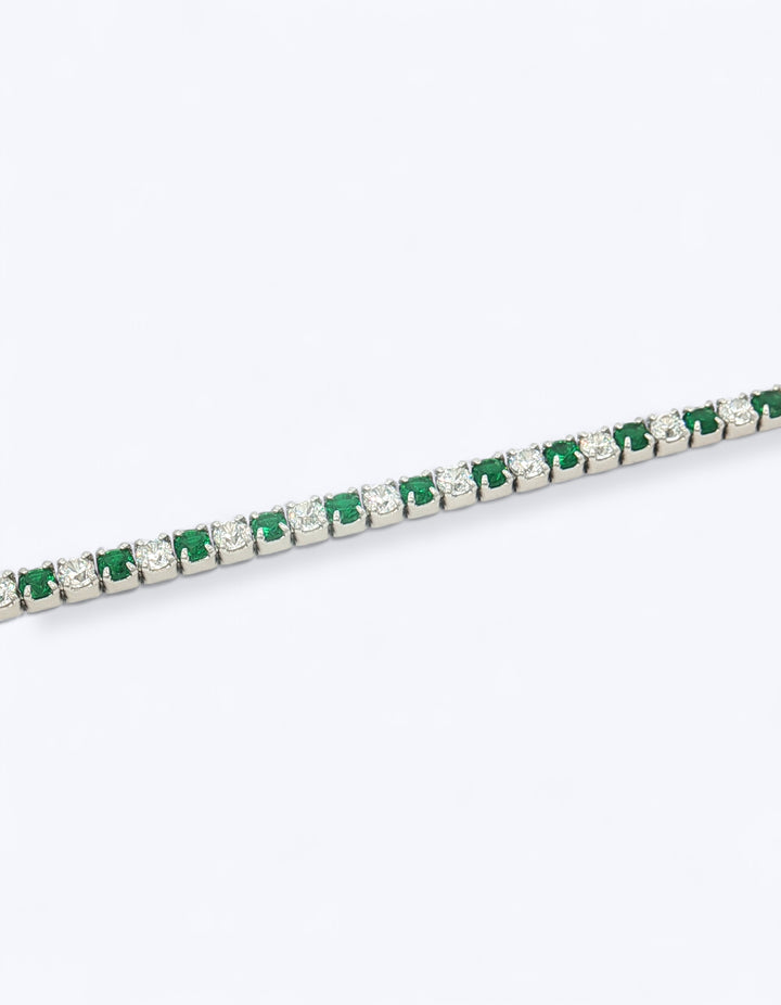 BRACCIALE TENNIS IN ARGENTO CON ZIRCONI 2MM