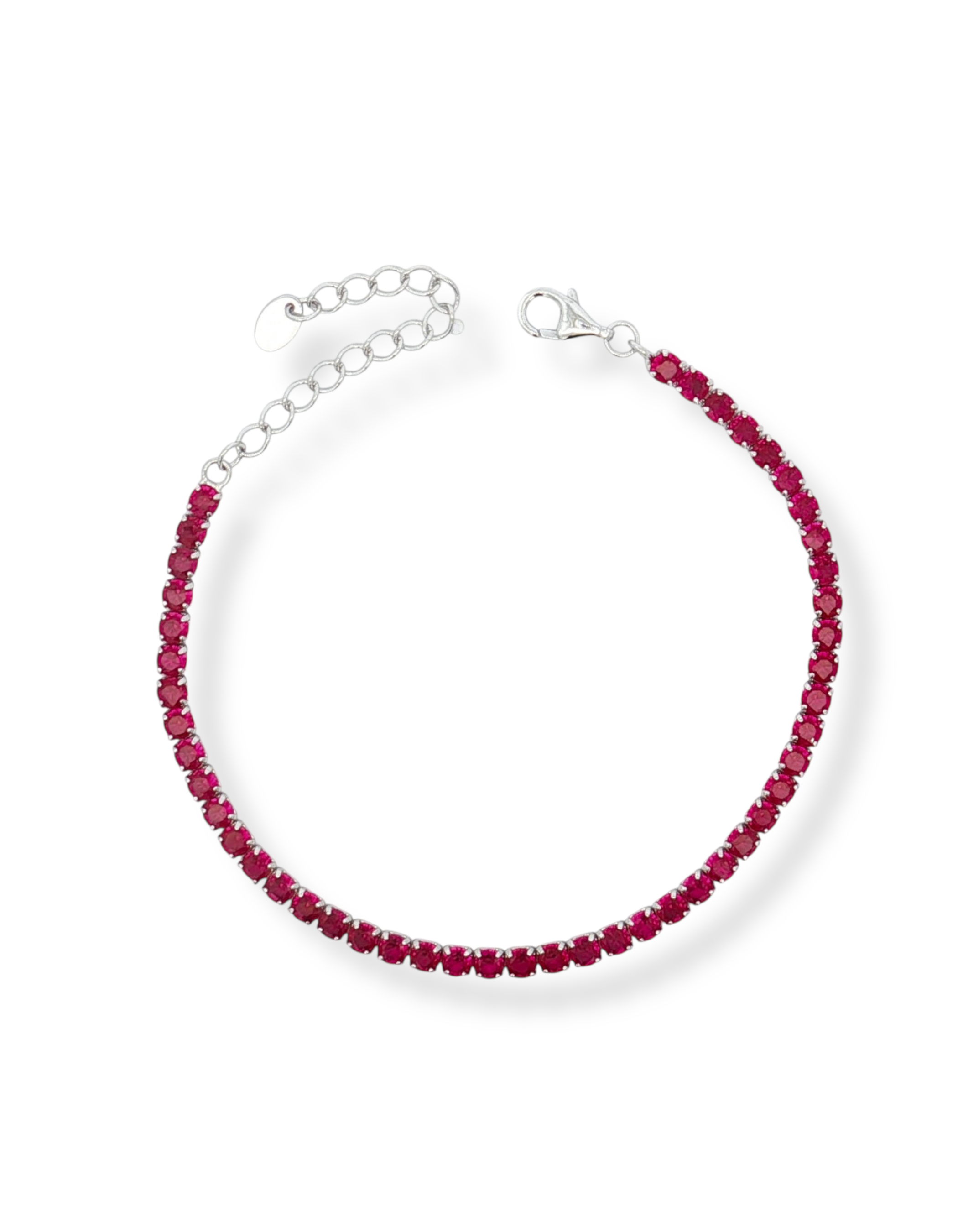 BRACCIALE TENNIS IN ARGENTO CON ZIRCONI 3MM
