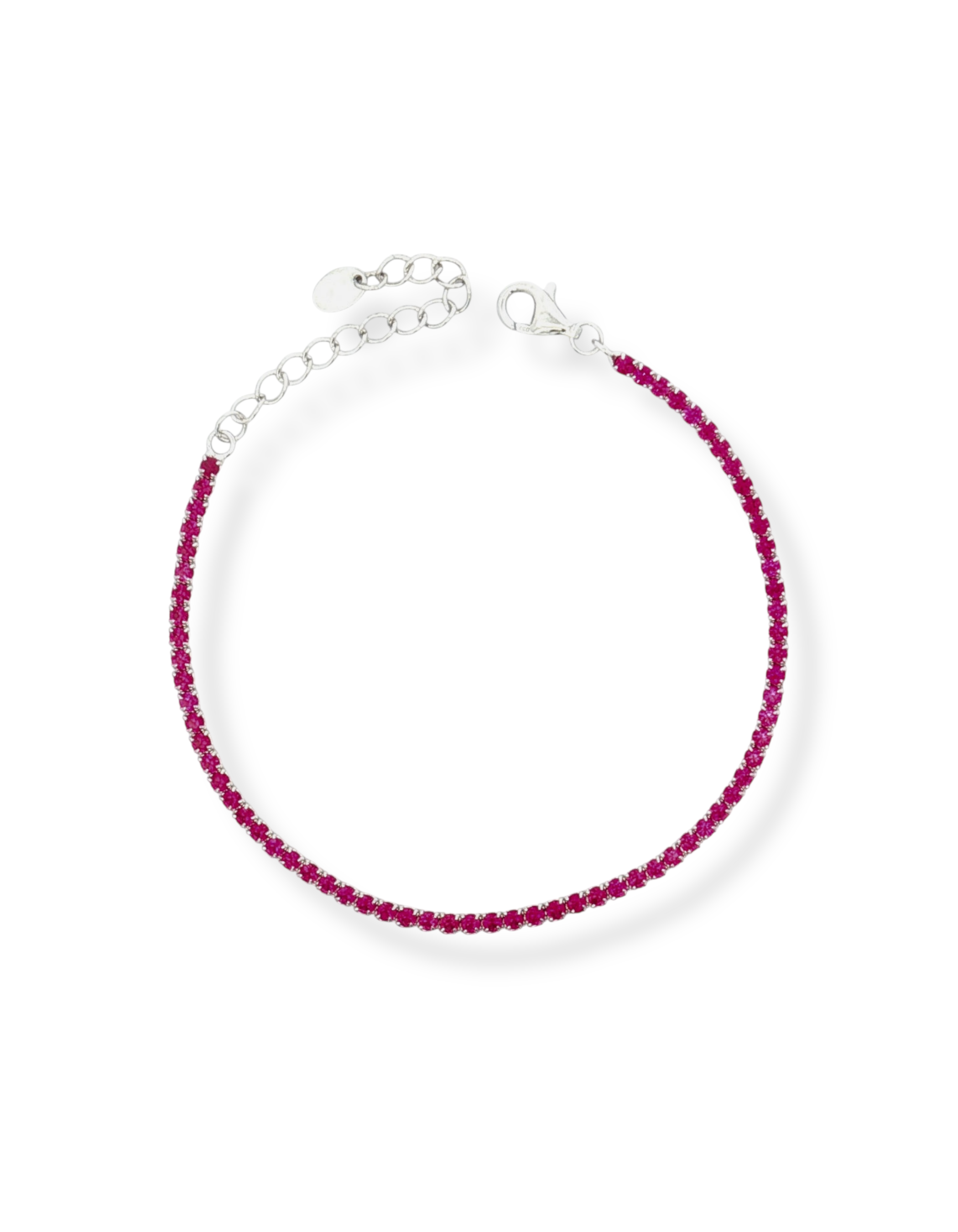 BRACCIALE TENNIS IN ARGENTO CON ZIRCONI 2MM