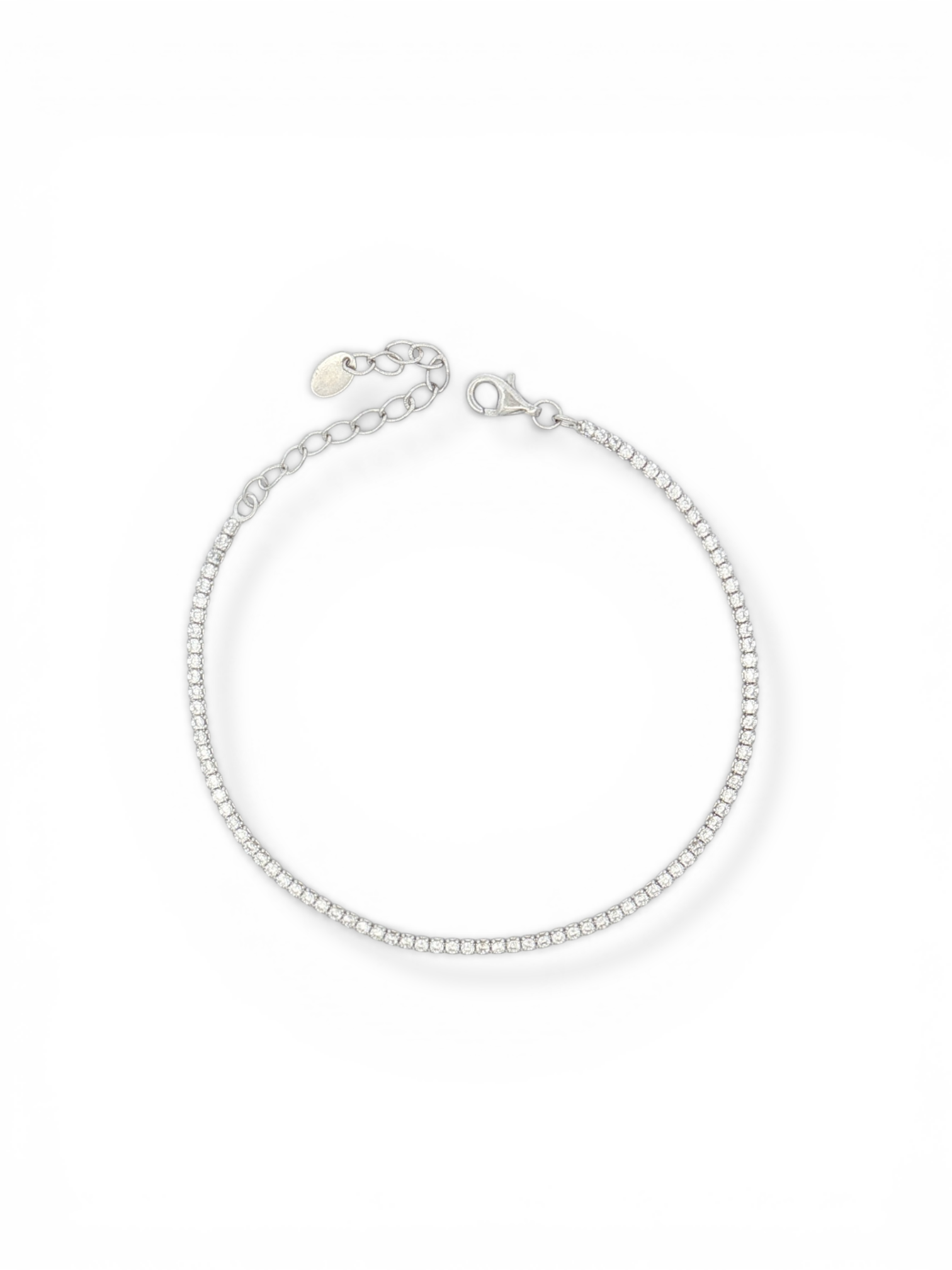 BRACCIALE TENNIS IN ARGENTO CON ZIRCONI 1,5MM