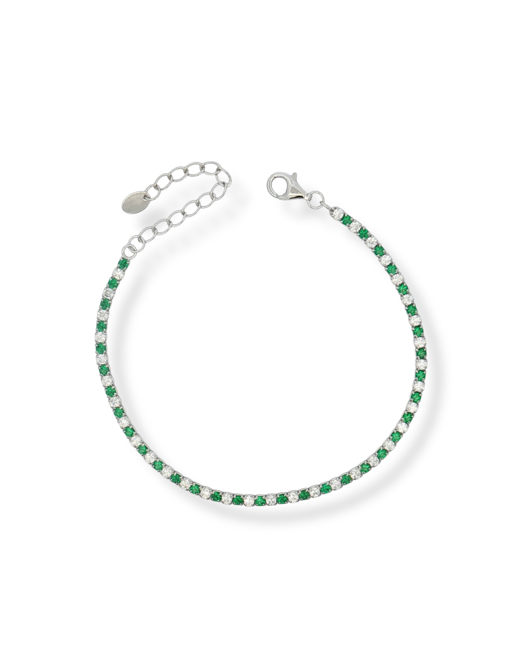 BRACCIALE TENNIS IN ARGENTO CON ZIRCONI 2MM