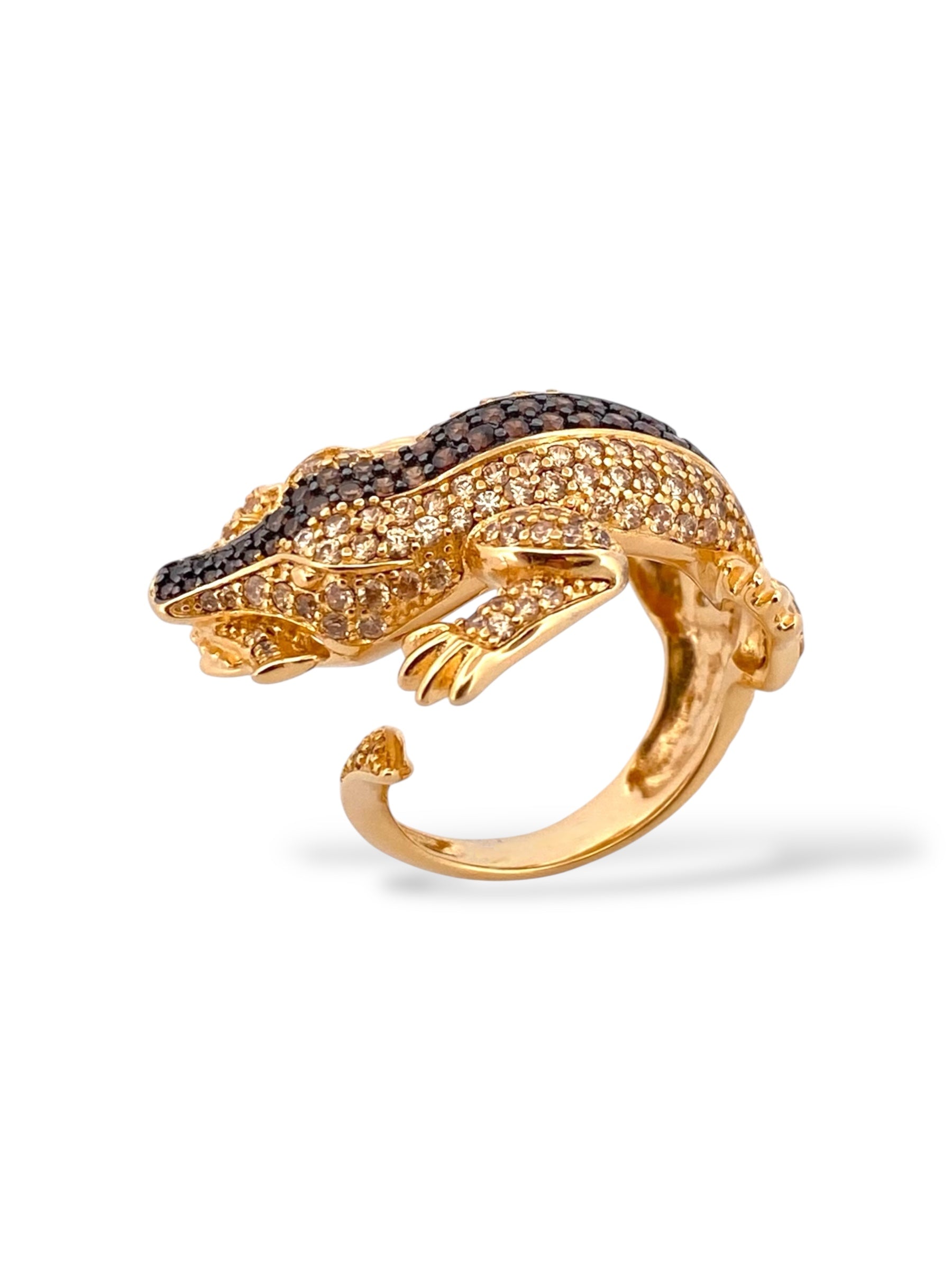 ANELLO COCCODRILLO GOLD