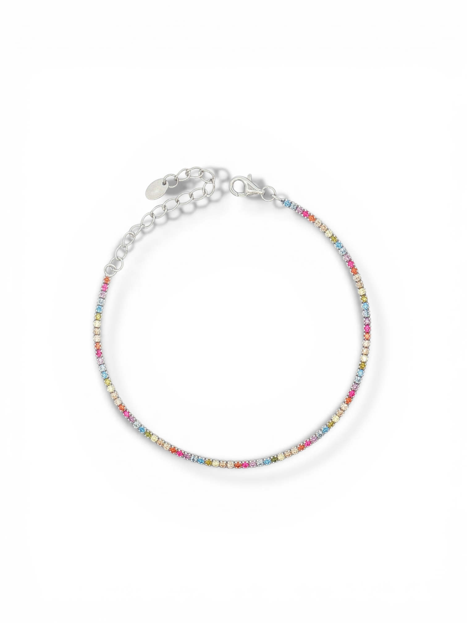 BRACCIALE TENNIS IN ARGENTO CON ZIRCONI 1,5MM