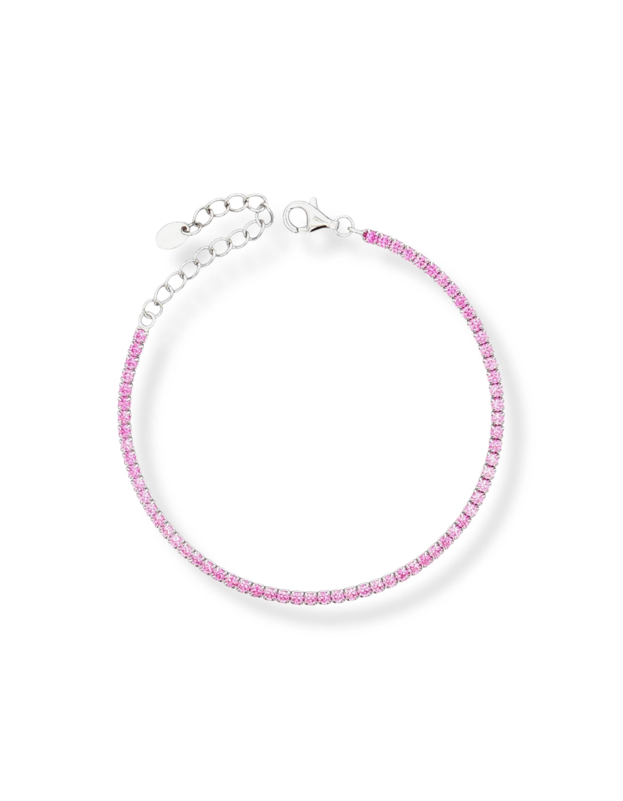 BRACCIALE TENNIS IN ARGENTO CON ZIRCONI 2MM