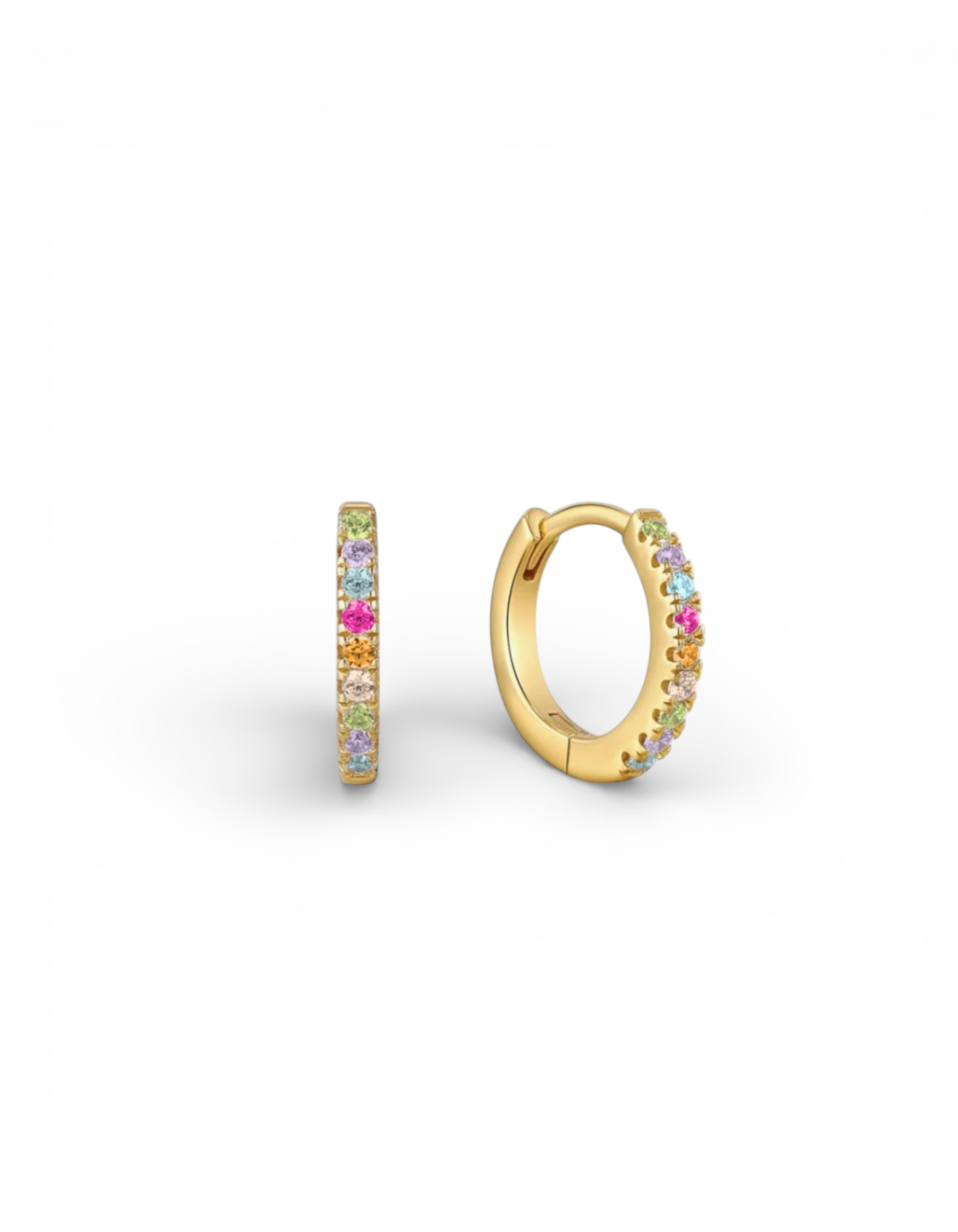 ORECCHINI HOOP CON ZIRCONI