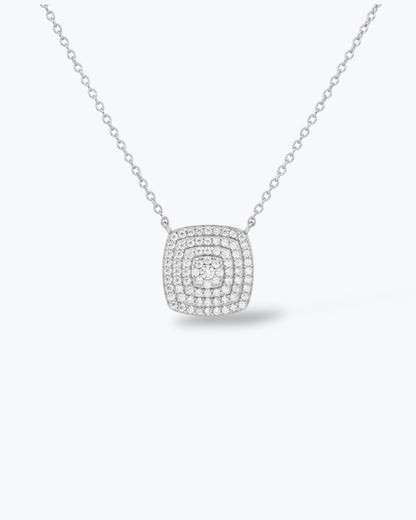 COLLANA SQUADRATA CON PAVÈ