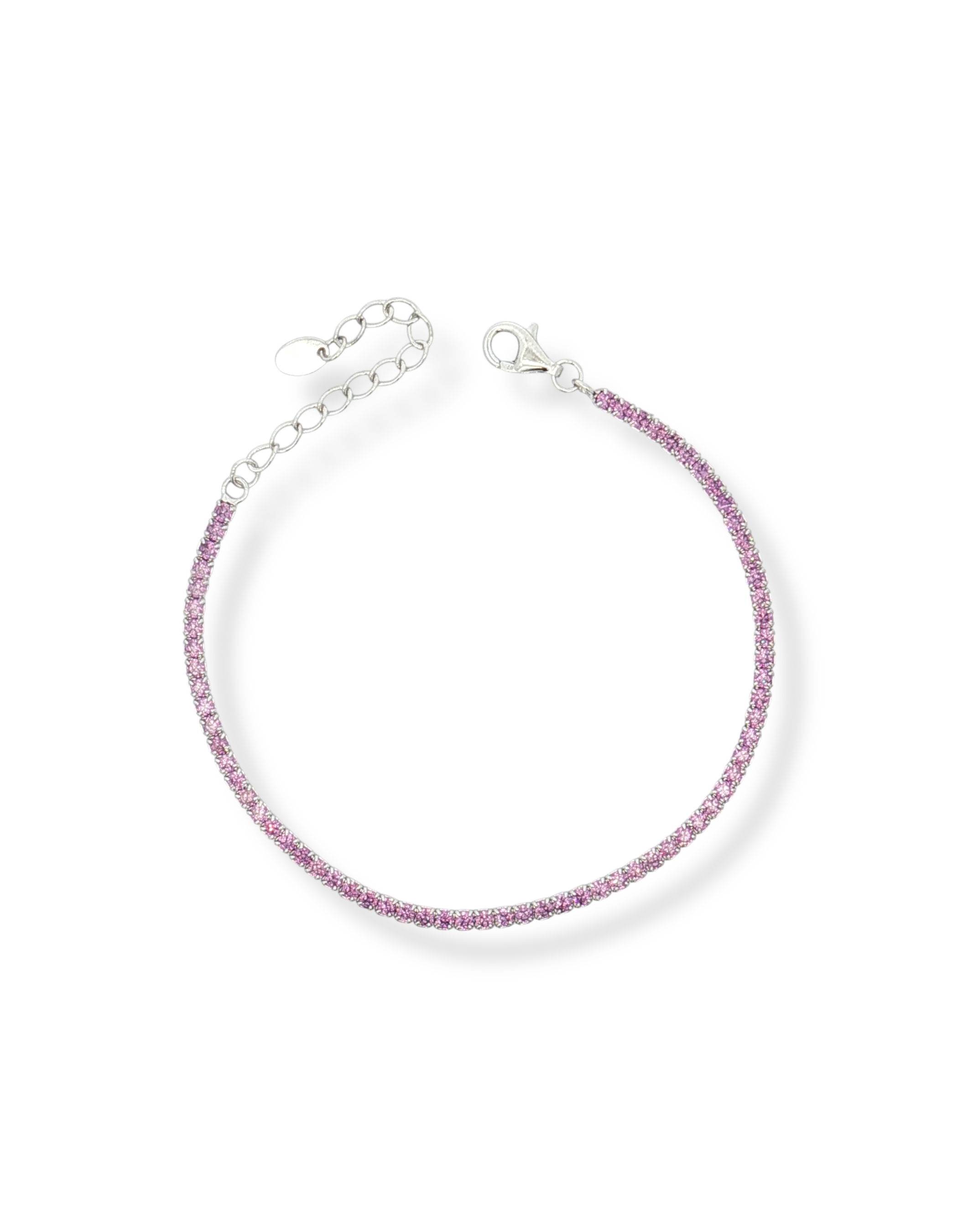 BRACCIALE TENNIS IN ARGENTO CON ZIRCONI 2MM